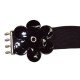 Ceinture enfant fleur noire