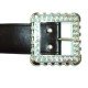 Ceinture noire faux cuir