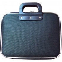 Sacoche portfolio vert tissu pixellis&eacute;