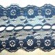 Dentelle fleur noire polyester 100M