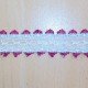Dentelle fushia polyester 200M