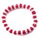 Bracelet élastique en cristal rouge