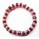 Bracelet élastique en cristal AB rouge
