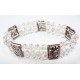 Bracelet cristal 2 rangs transparent