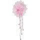 Broche pendante fleur rose