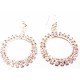 Boucles d'oreilles rondes cristal