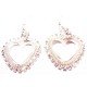 Boucles d'oreilles coeur plat