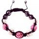 Bracelet SHAMBALLA rose 7 perles