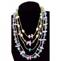 Collier multicolore -pi&egrave;ce unique-