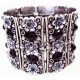 Bracelet manchette cristal noir
