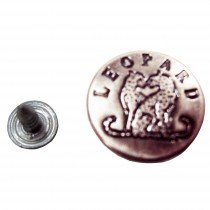 10 Boutons rivets LEOPARD en 18 cm