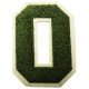 Patch écusson chiffre 0 - Kaki