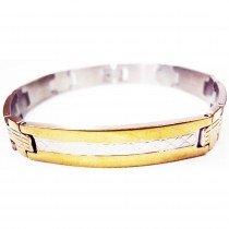 Bracelet gourmette acier croix