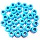 30 Perles pvc - Turquoise