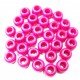 30 Perles pvc - Fushia