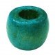25 perles de bois turquoises