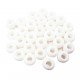30 Perles pvc - Blanc
