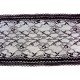 Dentelle fleur nylon noir 18 cm au mètre