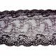 Dentelle lycra noir 17 cm au mètre