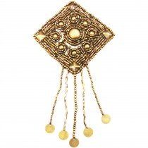 Patch &eacute;cusson losange clout&eacute; &agrave; pendeloque