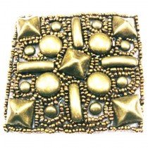 Patch &eacute;cusson carr&eacute; perl&eacute; &agrave; clou