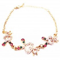 Bracelet plaqu&eacute; or lapin