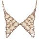Collier col strass et pierre