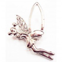 Broche f&eacute;e en cristal