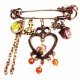 Broche-épingle COEUR
