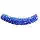 Perle tube shamballa 5,5 cm - Bleu