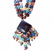 Collier coco/bleu canard