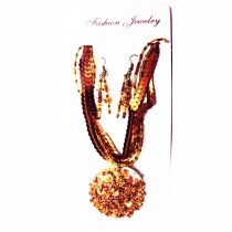 Collier nacre rond paillet&eacute; avec B.O