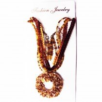 Collier nacre donut paillet&eacute; avec B.O