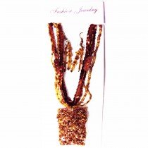 Collier nacre rectangle paillet&eacute; avec B.O