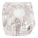 10 perles cube cristal