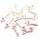 25 perles clef motif coeur