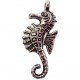 10 perles breloques hippocampe en zinc