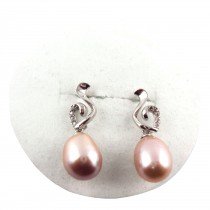 B.O goutte &agrave; zircon S925 - Rose