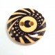10 Boutons bois motif fantaisie en 18 mm