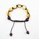 Bracelet pierre agate jaune 
