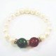 Bracelet perle d'eau douce et agate 