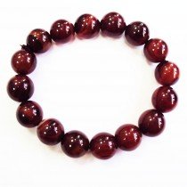 Bracelet agate marron 16 mm