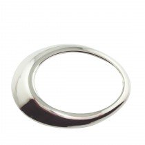 Boucle ovale argent&eacute;e