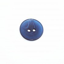 20 boutons fantaisie nylon en 12, 15, 18 mm - Bleu