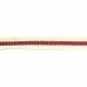 Ruban polyester 50M - Beige / Bordeaux