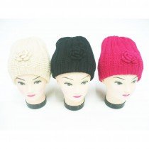 Lot de 12 bonnets avec fleur