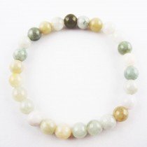 Bracelet jade multicolore en 8 mm