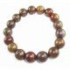 Bracelet agate brun en 12 mm