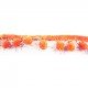 Galon pompon lurex 28M - Orange