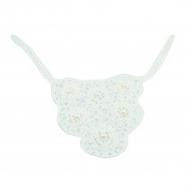 Appliqu&eacute; crochet 6 fleurs &agrave; perles